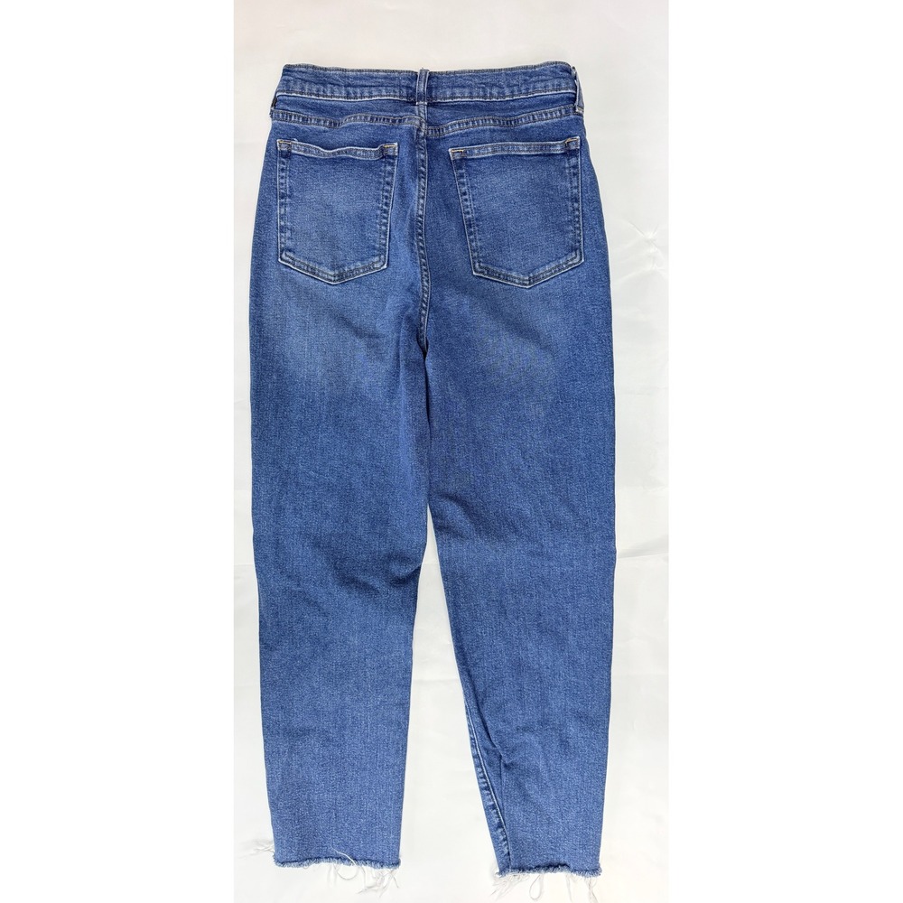 Universal Thread Womens Mid Rise 90s Slim Jeans Blue Button Fly Raw Hem 10R - Picture 4 of 4